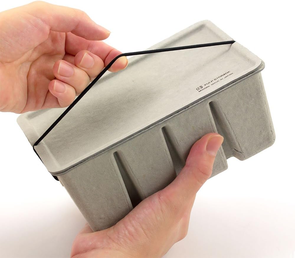 Midori 16097006 Pulp Storage Card Box, Gray