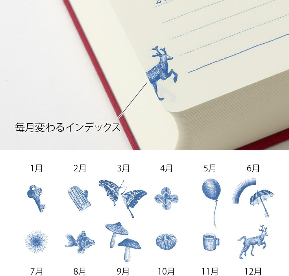 DESIGNPHIL Midori 12860006 Diary, 10-Year Consecutive Door