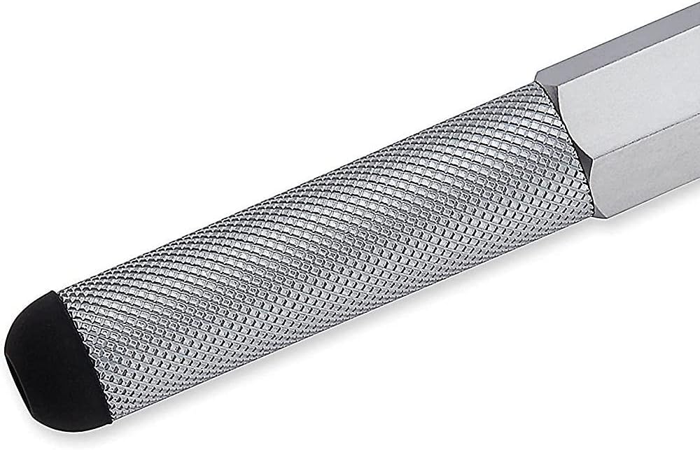 rOtring 1900183 800+ Mechanical Pencil and Touchscreen Stylus, 0.5 mm, Silver Barrel