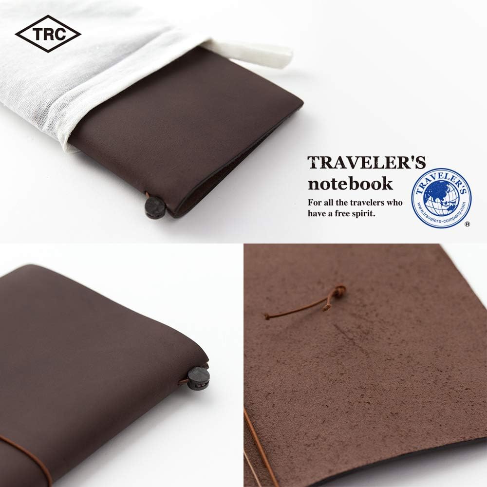 DESIGNPHIL Traveler's Notebook, Regular Size, Brown 13715006