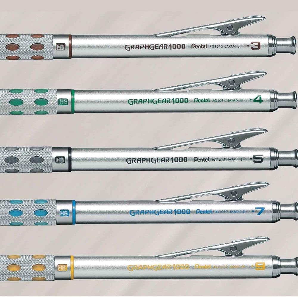Pentel Graph Gear 1000 Mechanical Drafting Pencil 0.9mm Yellow (PG1019)