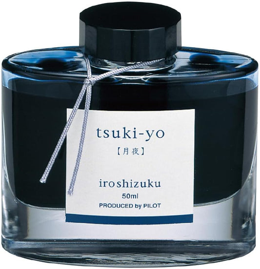 PILOT Iroshizuku Fountain Pen Ink - 50 ml Bottle - Tsuki-Yo, Moonlight, Teal (japan import)