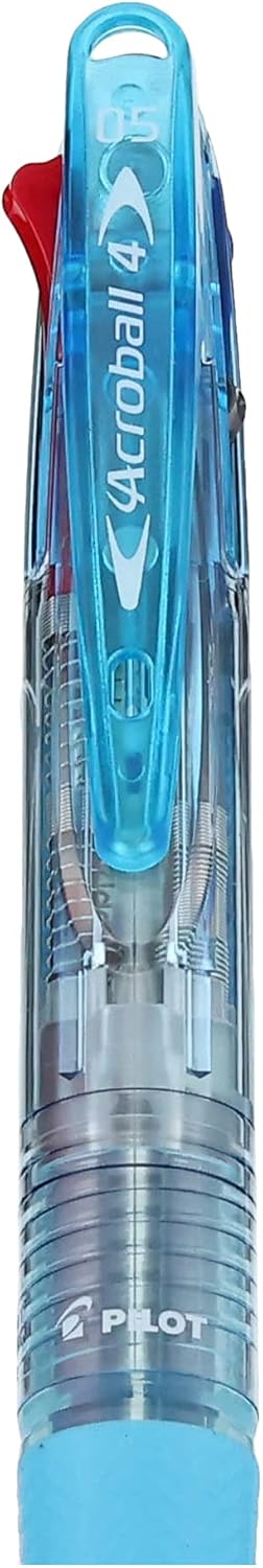 PILOT 4 Colors Ballpoint Pen, Acroball 4 Extra Fine, Black, Red, Blue & Green (Bkab-45EF-CSL)