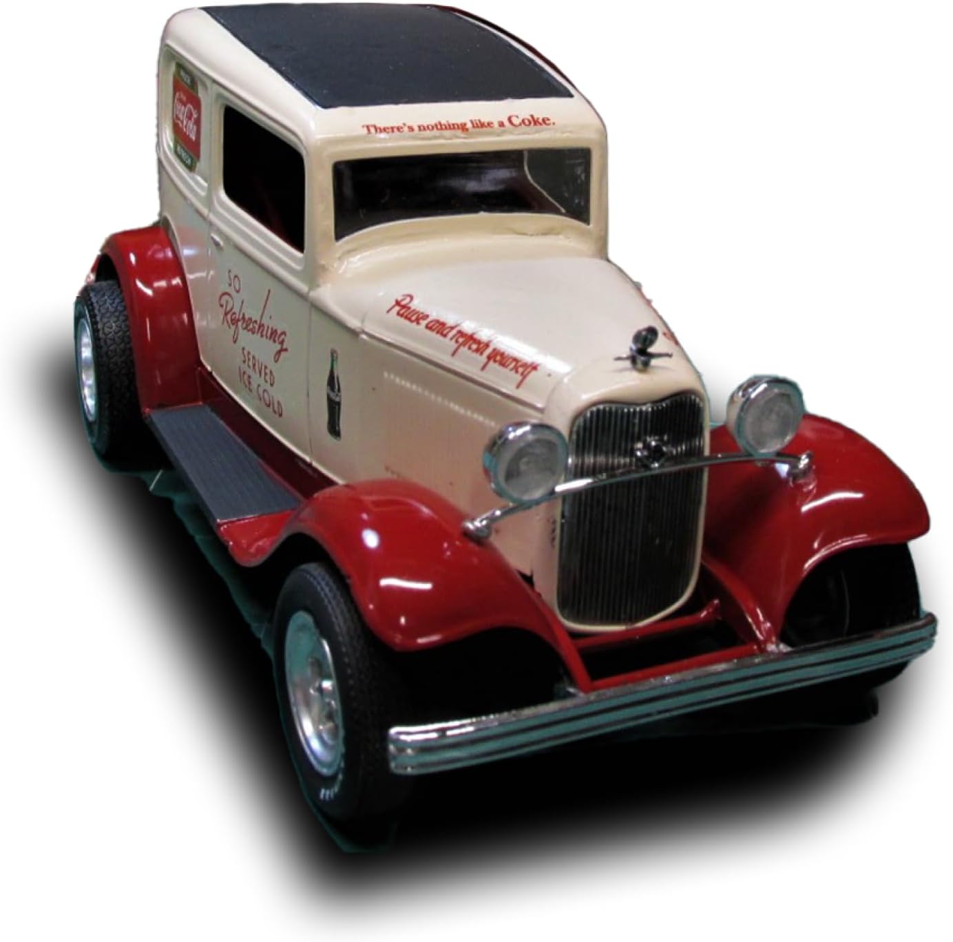 C.P.M. 1932 Ford Sedan Delivery Coca Cola 1:25 Scale MPC Plastic Car Kit, Black