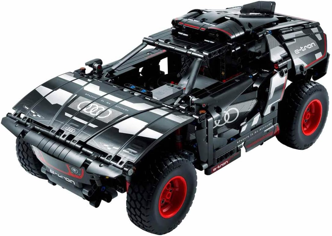 Lego Technic Audi RS Q e-tron 42160 Advanced Building Kit for Kids Ages 10 and Up, This Remote Controlled Car Toy Features App-Controlled Steering and Makes a Great Gift for Kids Who Love Engineering