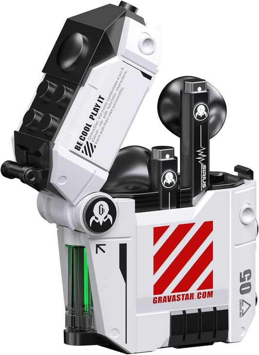 GravaStar Wireless Earbuds Sirius P5,Bluetooth in-Ear Headphones with Stereo Sound,4 RGB Lights, 40H Playback, ENC for Clear Call,Bluetooth 5.2,IPX4, Defense Armor