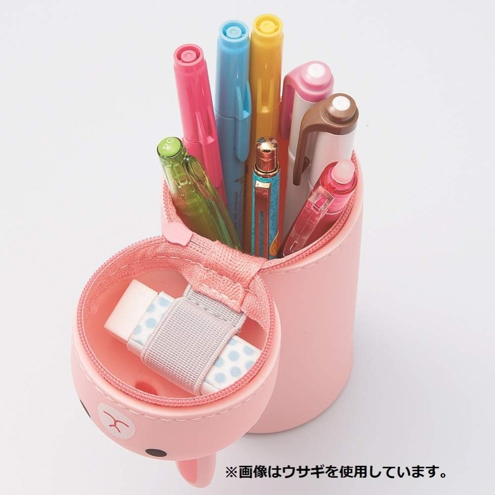 Animal design stand pen pencil case Rat Standard A7712-15
