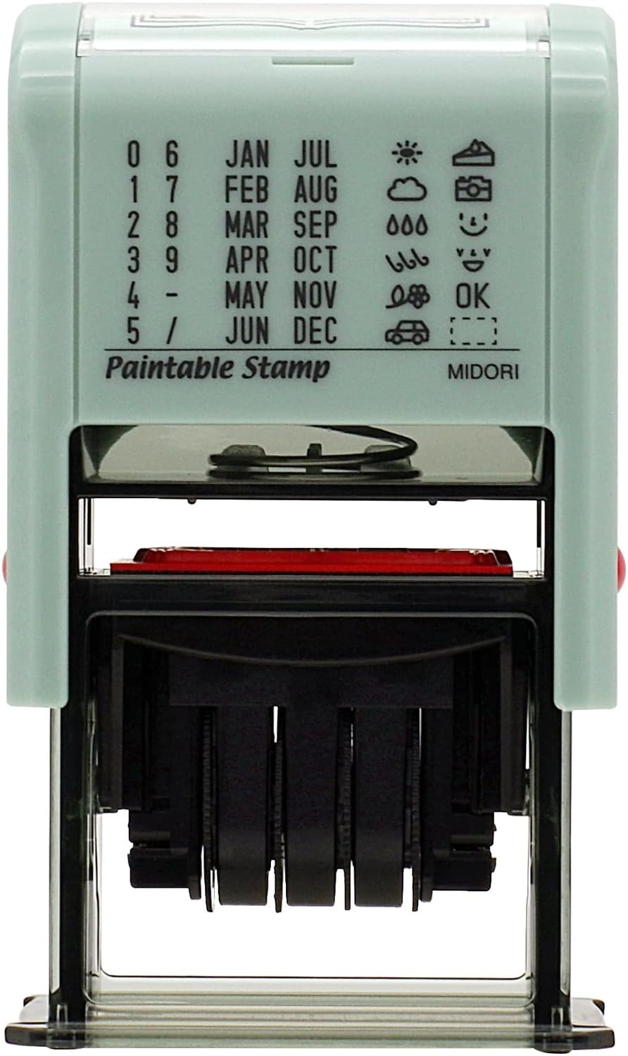 DESIGNPHIL 35457006 Midori, Rotating Stamp, Date, Animal Wipe Pattern