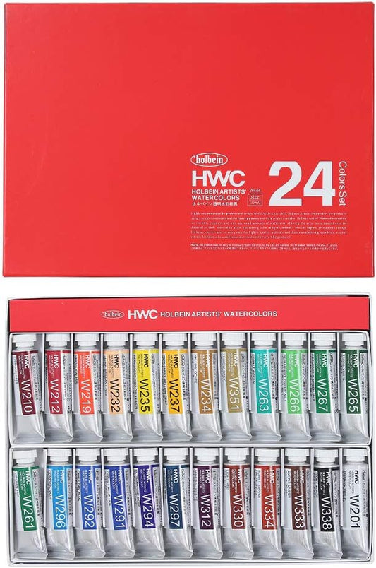 horubein Transparent Watercolor Paint Set of 24 W444 3444