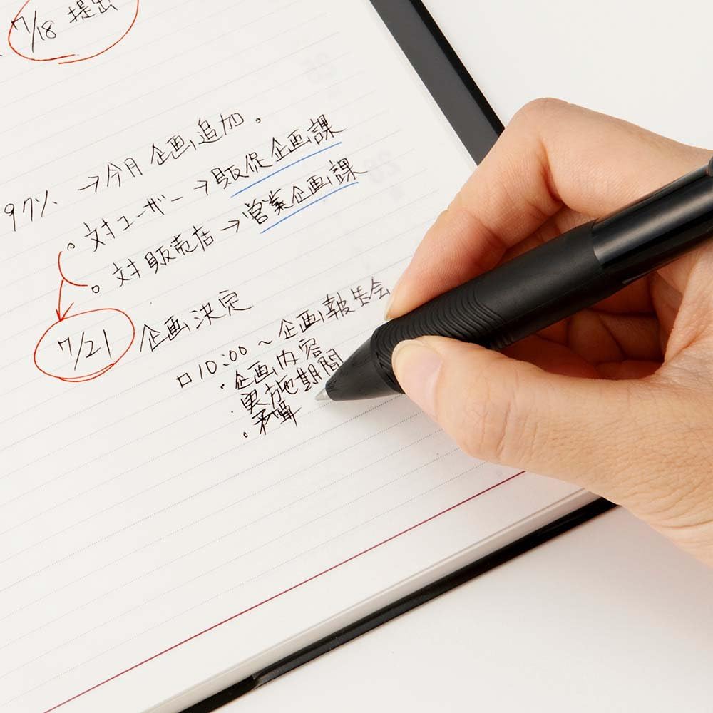 Pentel Vicuna PLAN + MEMO XBXC457A Ballpoint Pen, Black Shaft