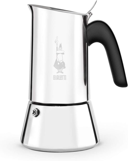 Bialetti Venus Induction 4 Cup Espresso Coffee Maker, Stainless Steel, Pack of 1