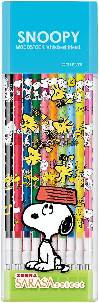 ZEBRA Refill for sarasa Snoopy Limited Edition 0.4mm Blue Set SE-RNJK518-SN2-BL