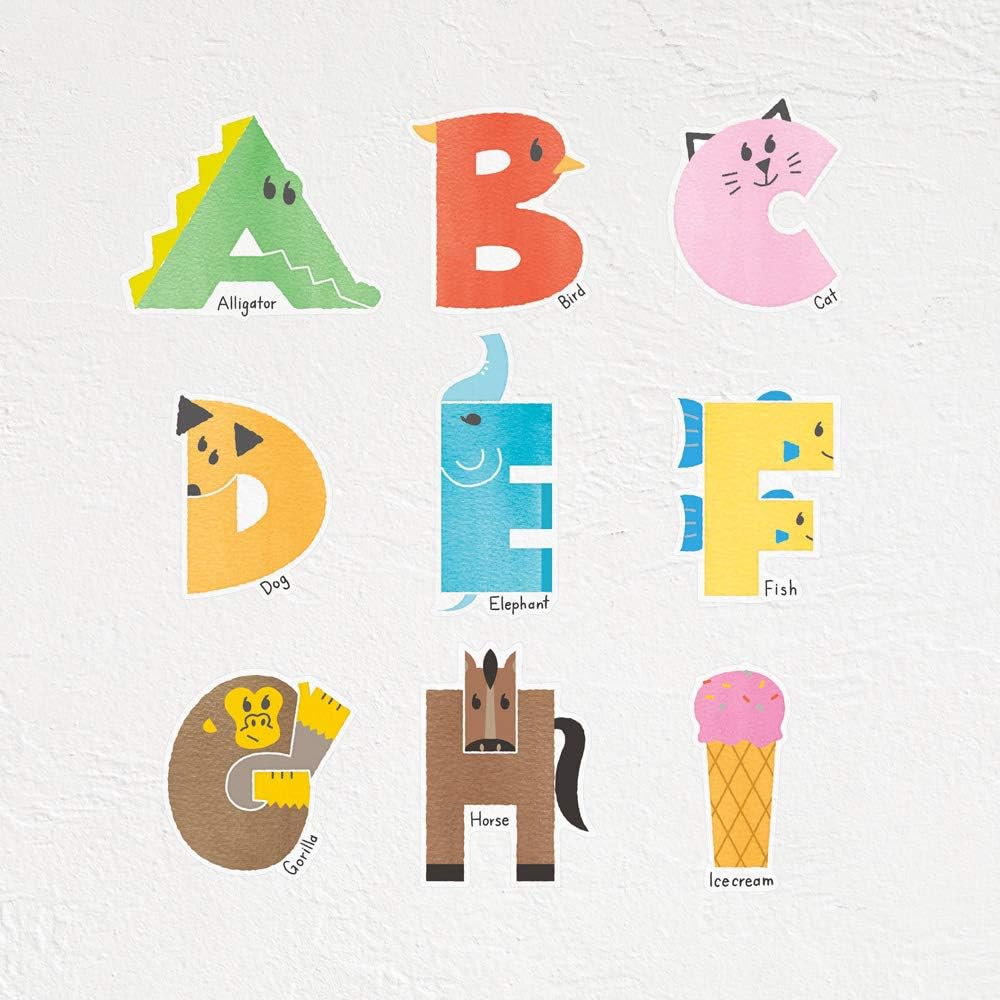 Design Fill 84279006 Midori Sticker, Wall Sticker, Anti-Static, English Lesson Pattern