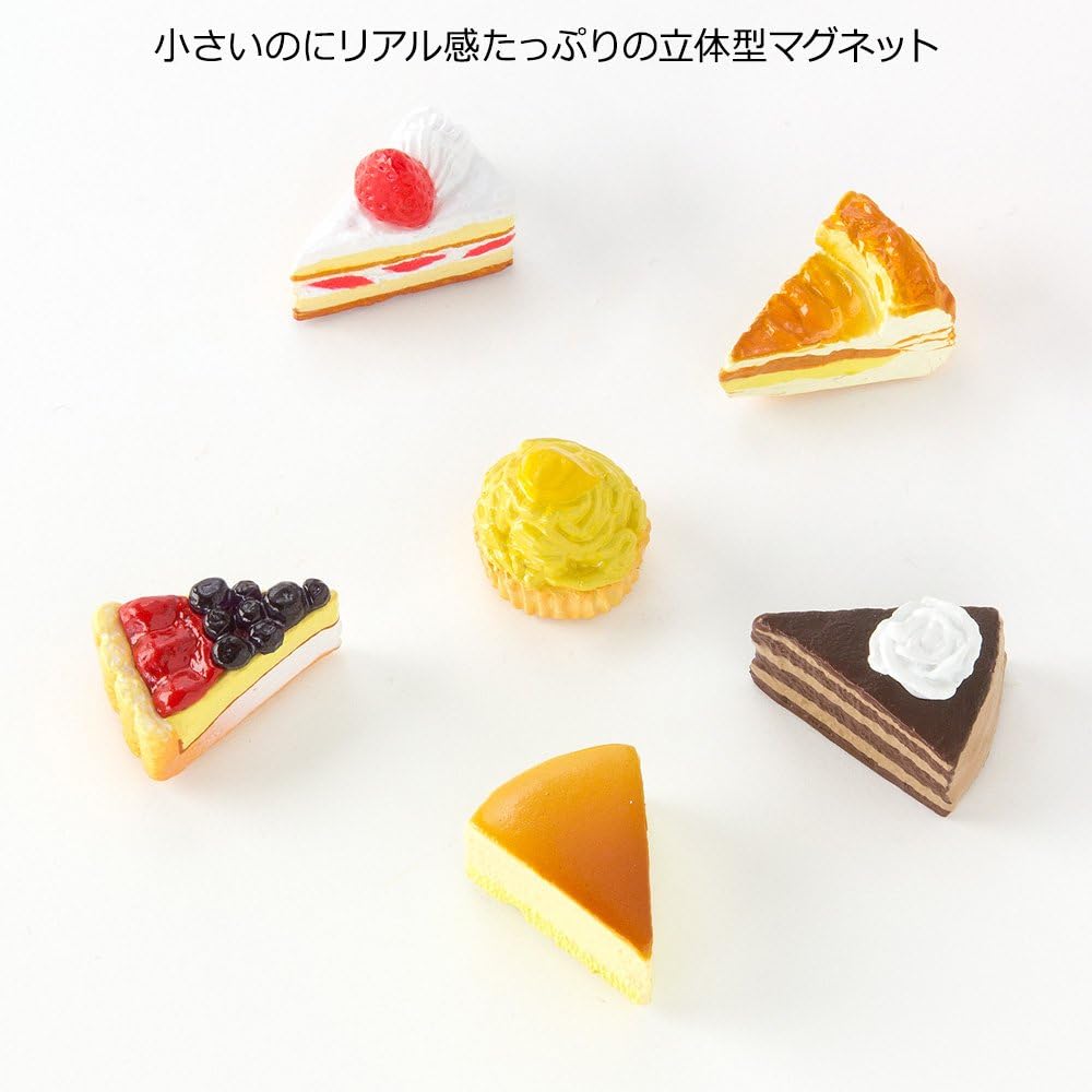 Midori 49868006 Magnetic Mini Cake A, 6 Pieces
