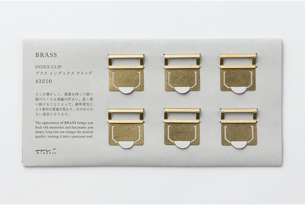 Midori Brass Index Clip (43210006)