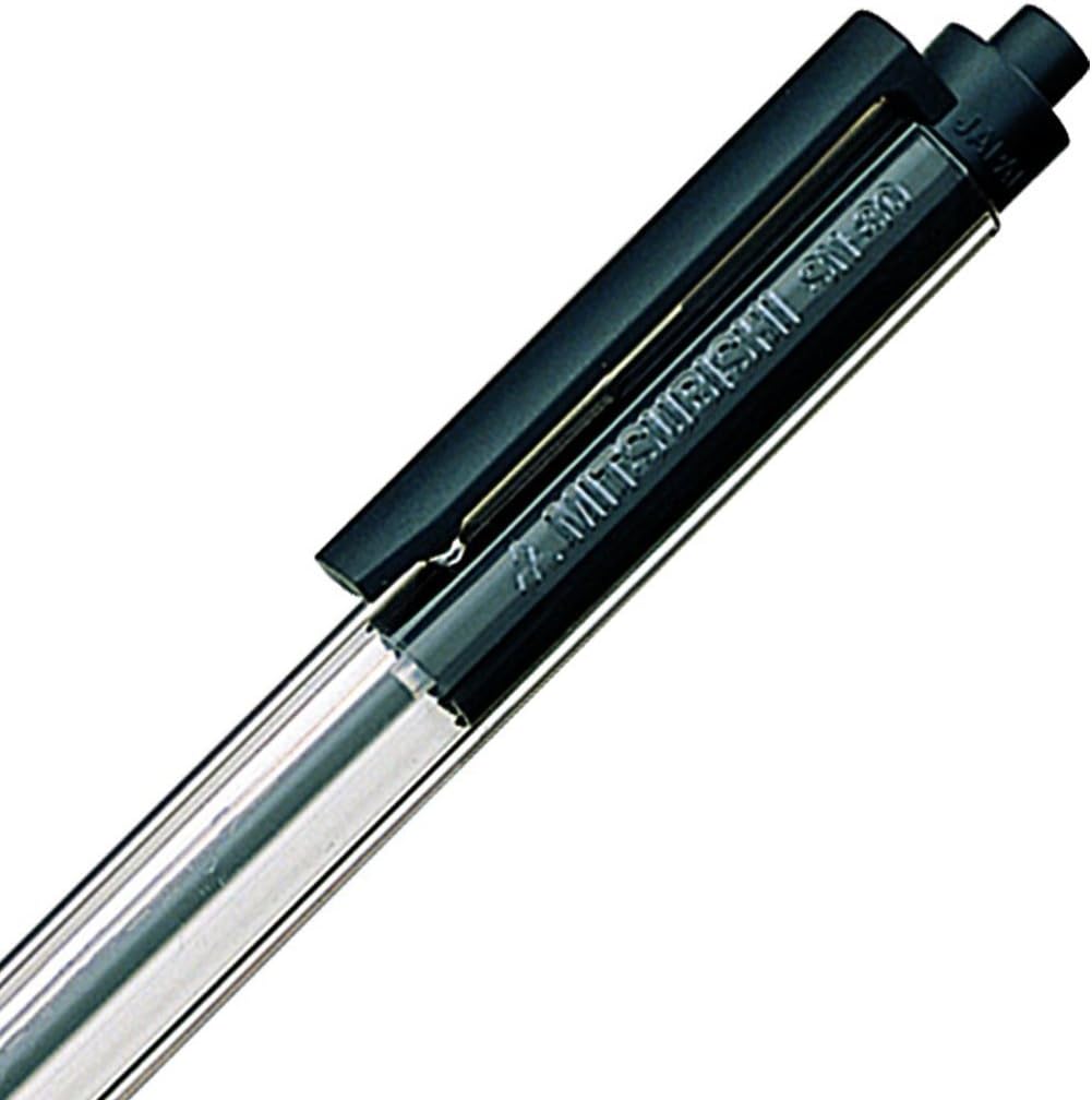 Mitsubishi Pencil Permanent Ballpoint Pen New Liner 0.7 SN80.24 Black 10 Pens