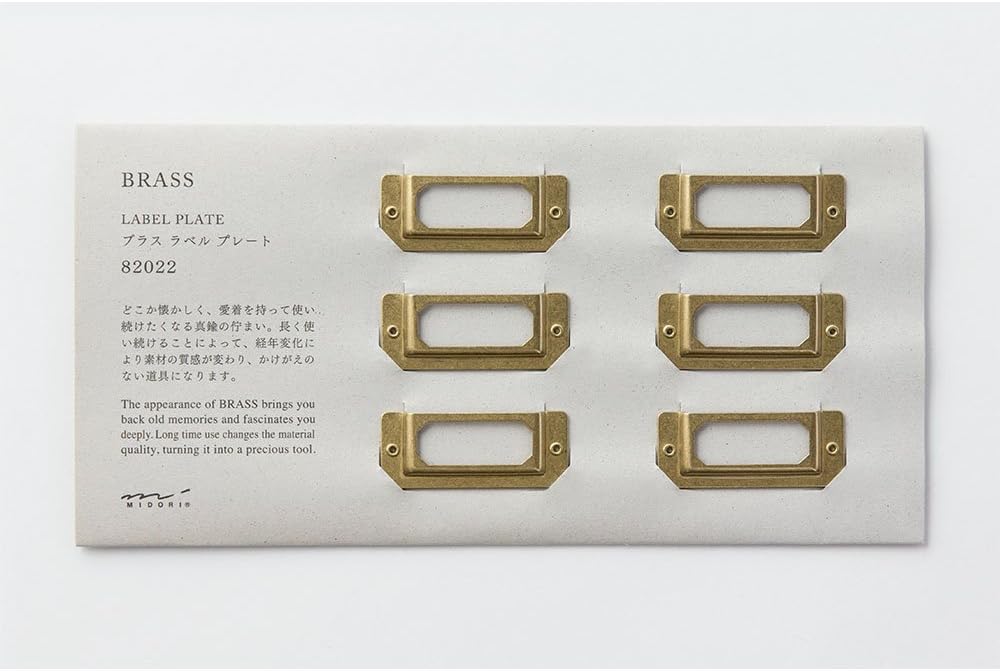 Midori Brass Label Plate (82022006)