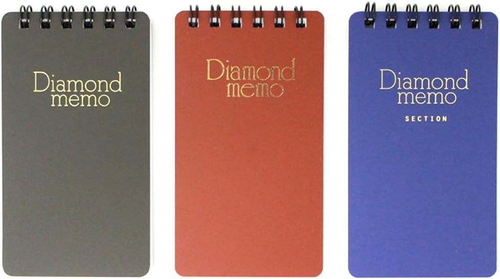 Midori 19001011 Diamond Memo, Small, Black