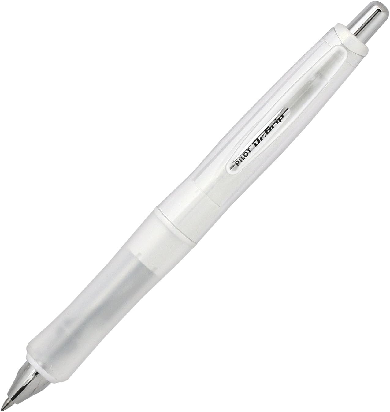 PILOT Ballpoint Pen Dr. Grip G-Spec Flash Color, Flash White, Black Ink (BDGS-60R-FW)