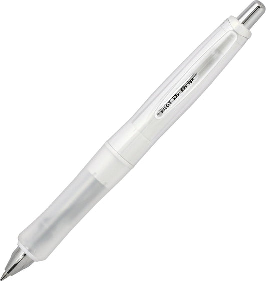 PILOT Ballpoint Pen Dr. Grip G-Spec Flash Color, Flash White, Black Ink (BDGS-60R-FW)