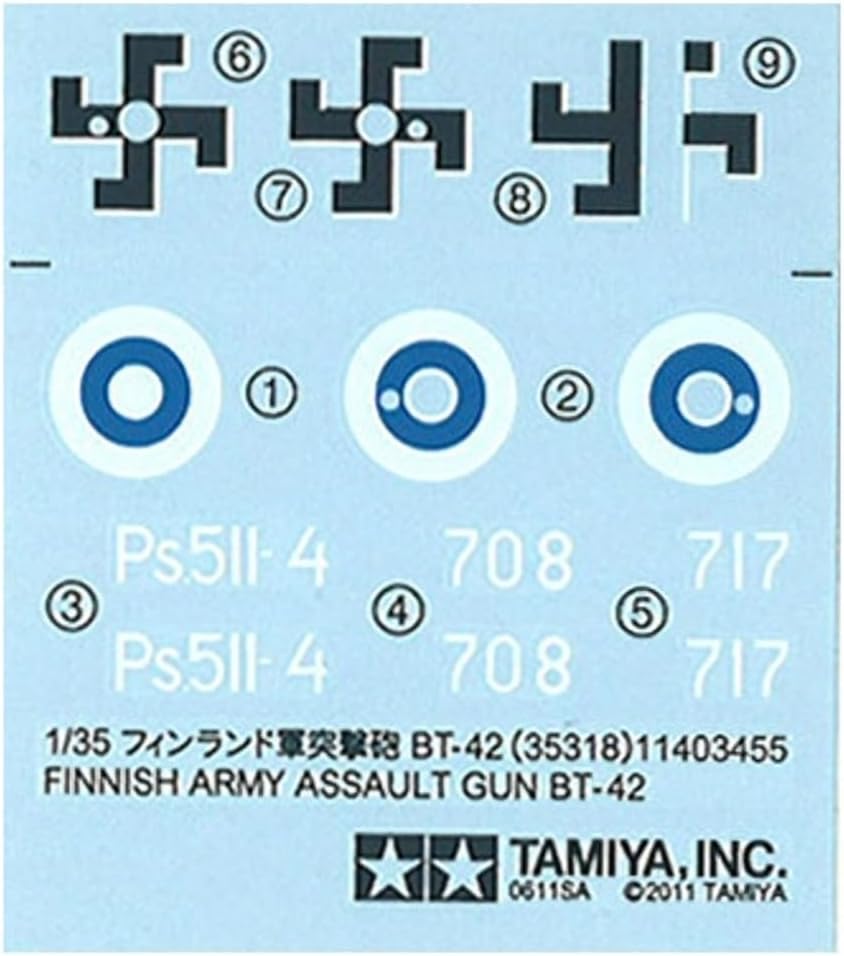 Tamiya Models Finnish Army BT-42 Model Kit