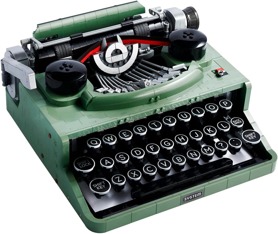 LEGO 21327 Ideas The Vintage Writing Machine, Original Gift, Creative Hobby Kits for Adults, Building Set