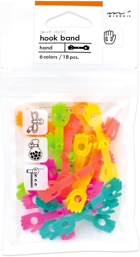 Midori Hook Band 6 Colors Assorted, Hand (43260006)