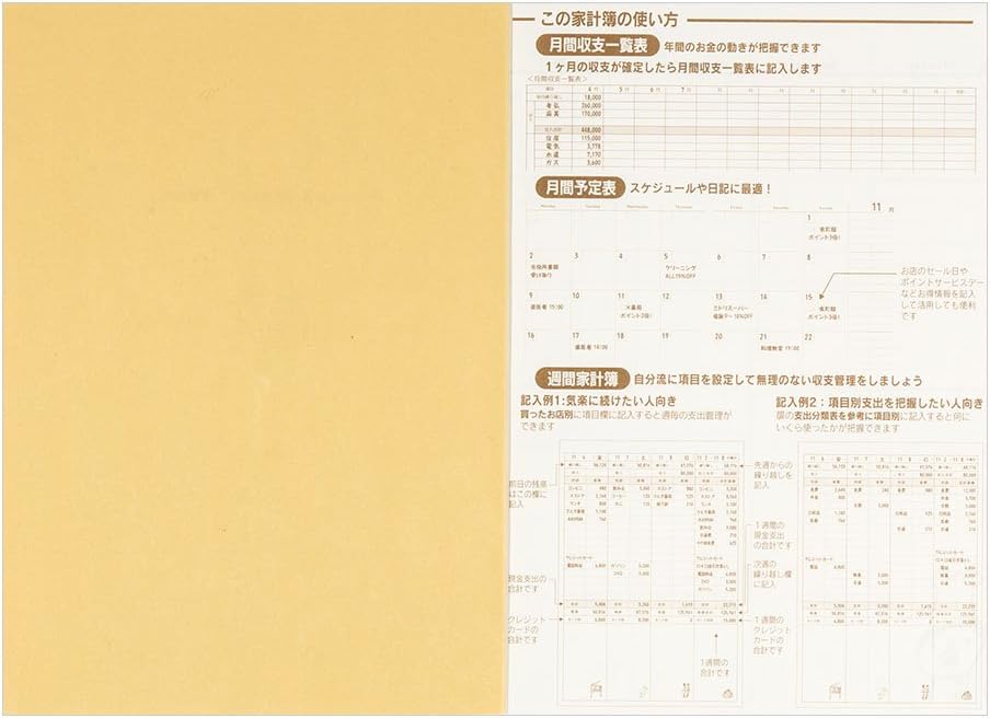 DESIGNPHIL 12266006 Household Account Book, A5 Monthly + Week, Cook Pattern