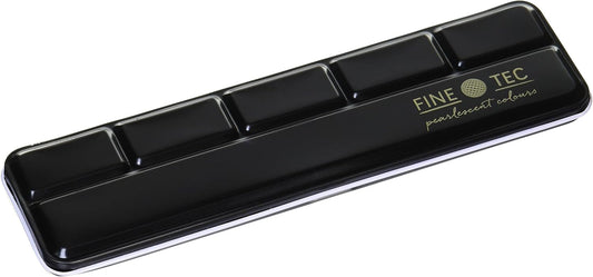 Finetec Empty Metal Box, with Palette Area for 6 Mica Based Watercolor Pans (F06)