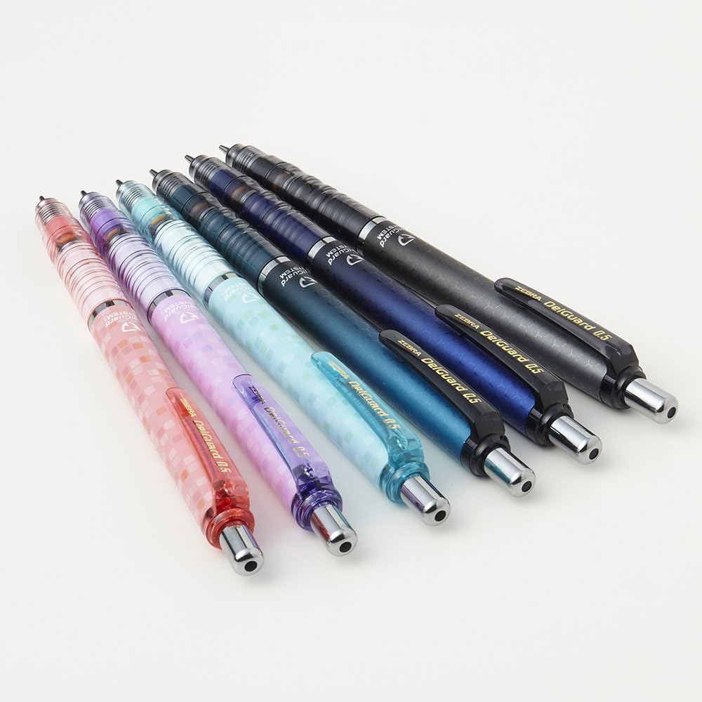 ZEBRA Mechanical Pencil DelGuard 0.5mm, Honeycomb Gray Body (P-MA85-HGR)