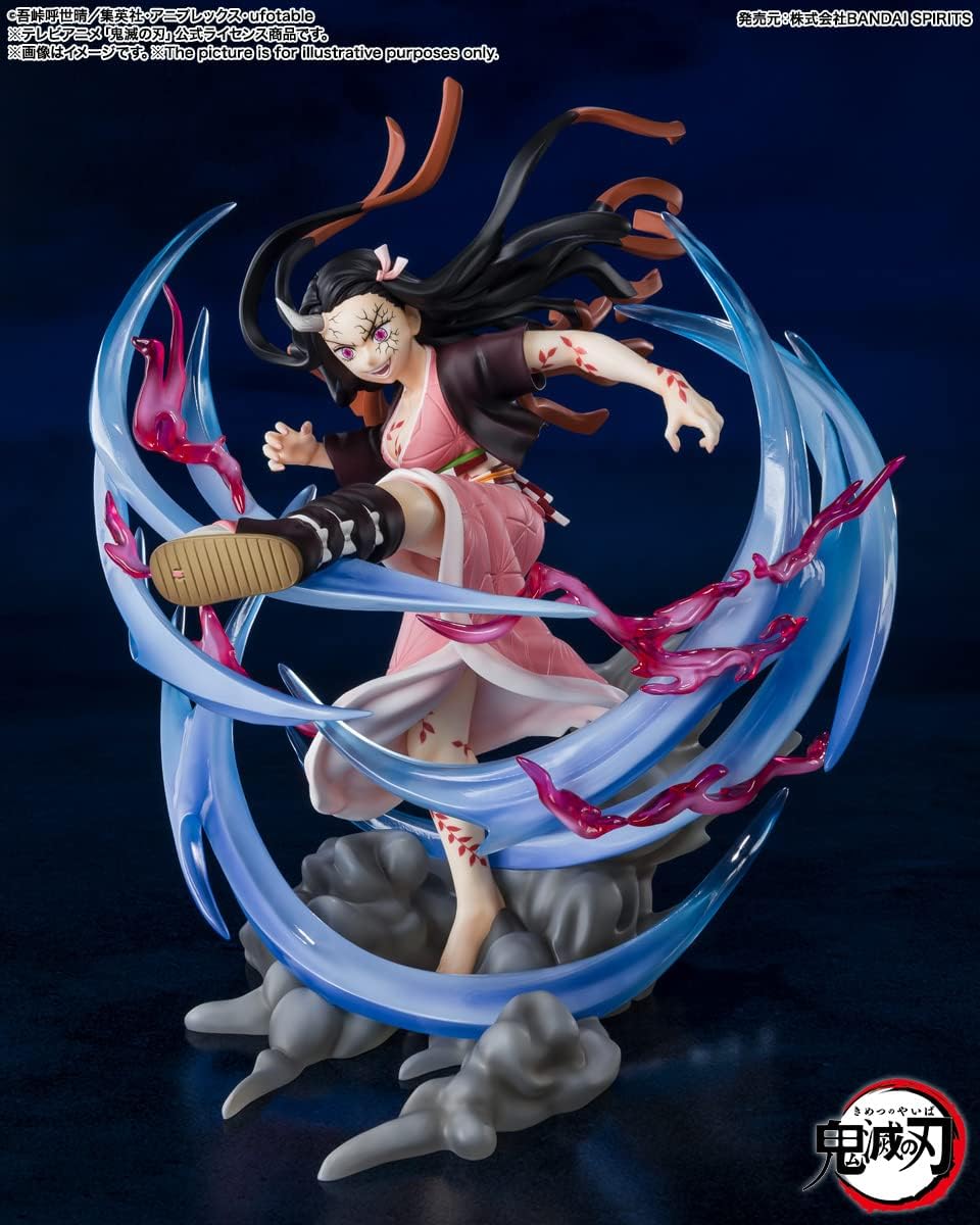 TAMASHII NATIONS - Demon Slayer: Kimetsu no Yaiba - Nezuko Kamado -Demon Form Advancing Ver., Bandai Spirits FiguartsZERO Collectible Statue