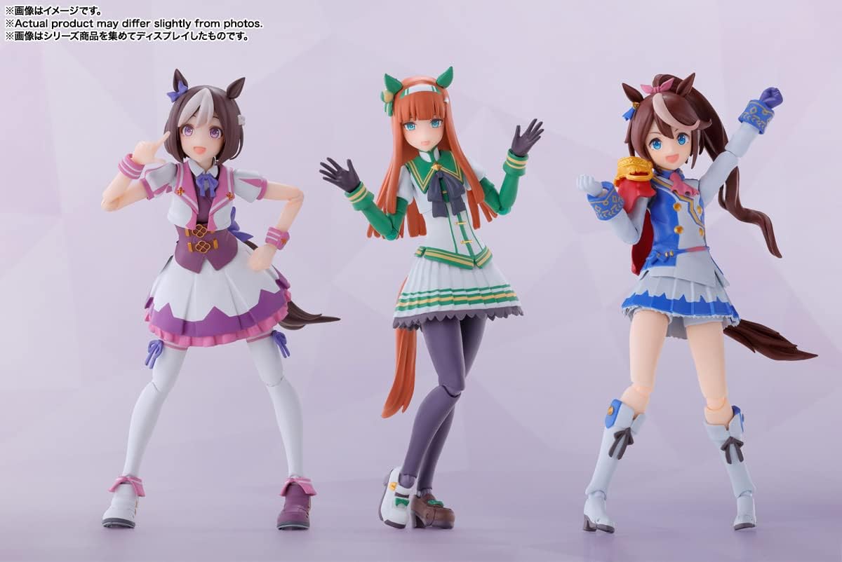 BANDAI Spirits S.H. Figuarts Uma Musume Pretty Derby Silence Suzuka, Approx. 5.3 inches (134 mm), ABS & PVC, Pre-Painted Action Figure