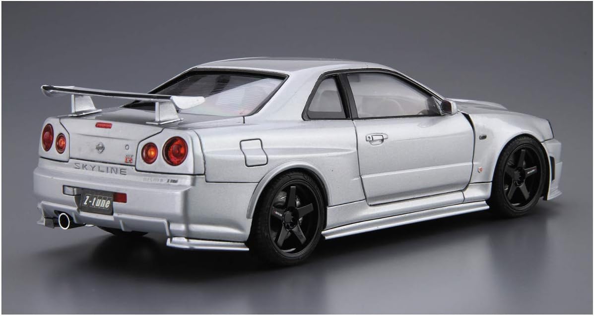 Aoshima Bunka Kyozai 1/24 The Model Car Series No.34 Nismo BNR34 Skyline GT-R Z-tune 2004 Plastic Model
