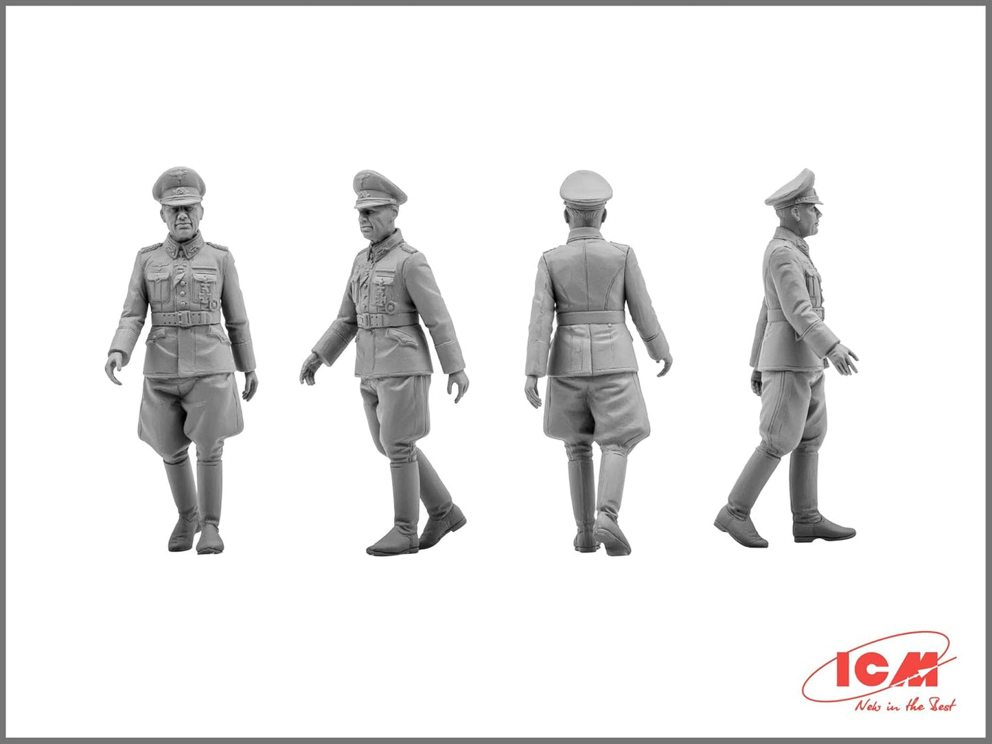 ICM Models WWII German Staff Personnel Building Kit