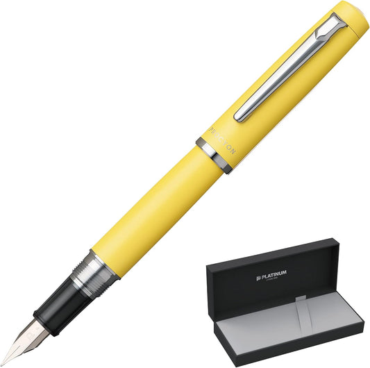PLATINUM PNS-5000 68-3 Fountain Pen, Procion #68, Citron Yellow, Medium Point