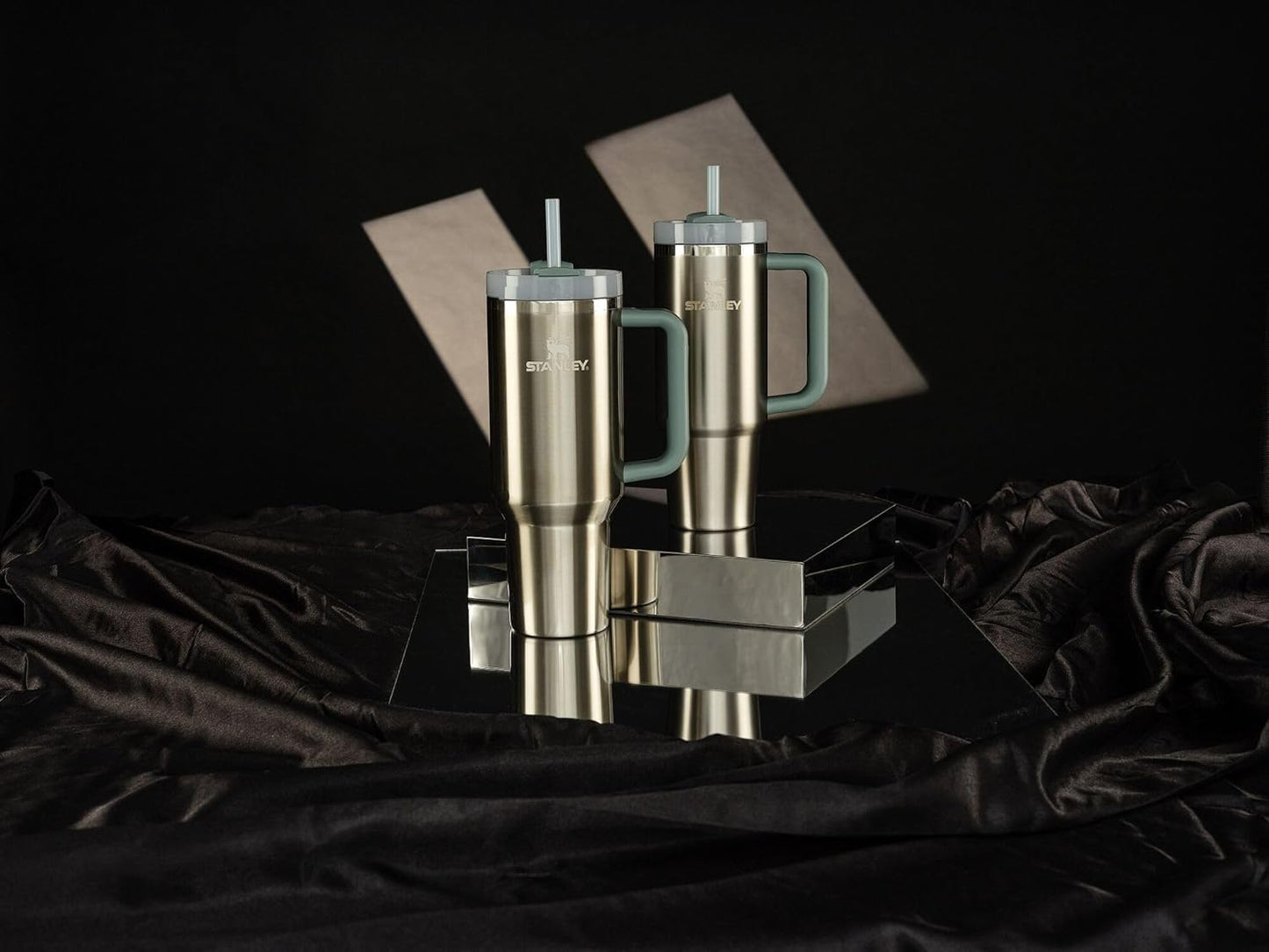 Stanley Quencher H2.0 Tumbler with Handle and Straw 30 oz | Flowstate 3-Position Lid | Cup Holder Compatible for Travel | Insulated Stainless Steel Cup | BPA-Free | Stainless Steel Shale