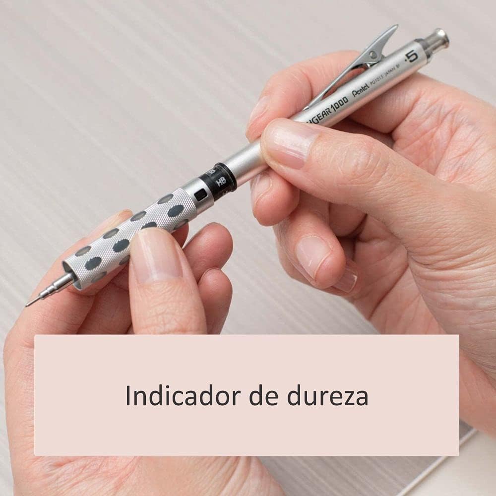 Pentel Graph Gear 1000 Drafting Pencil 0.5mm – Grey Accents (XPG1015)