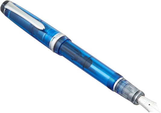 PILOT Fountain Pen Custom Heritage 92, Transparent Blue Body, F-Nib (FKVH-15SRS-TL-F)