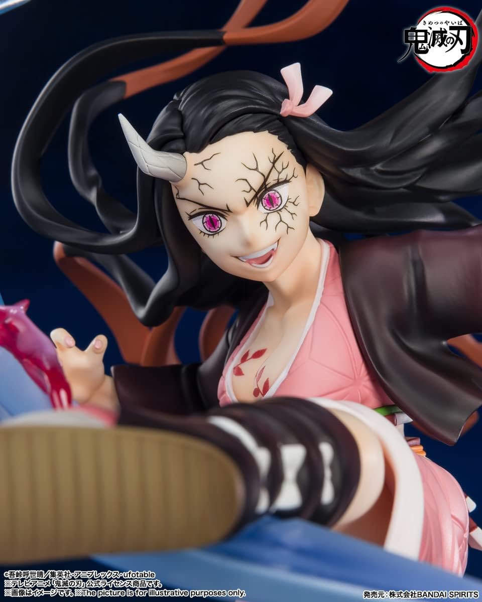 TAMASHII NATIONS - Demon Slayer: Kimetsu no Yaiba - Nezuko Kamado -Demon Form Advancing Ver., Bandai Spirits FiguartsZERO Collectible Statue