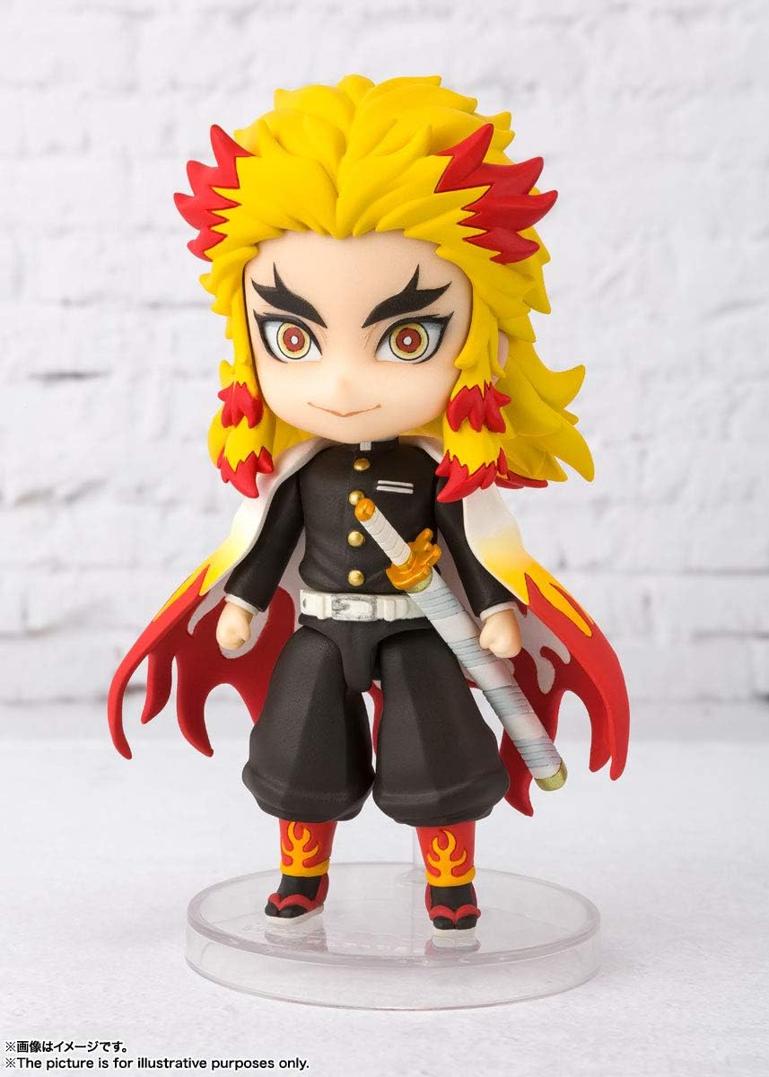 TAMASHII NATIONS - Demon Slayer: Kimetsu no Yaiba - Rengoku Kyojuro, Bandai Spirits Figuarts mini Action Figure