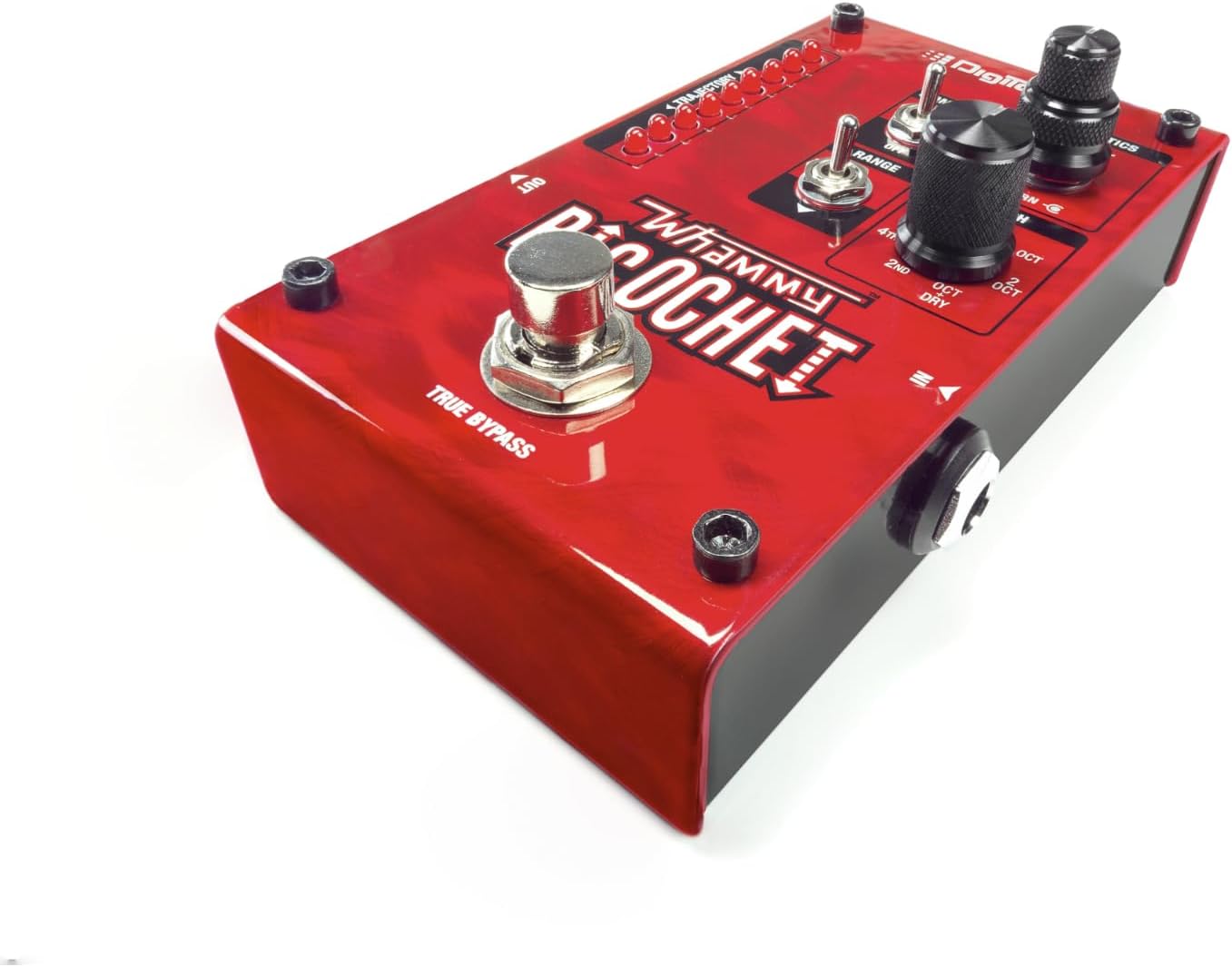 DigiTech Mini Pitch Acoustic Guitar Effect Pedal, Red (Whammy Ricochet)