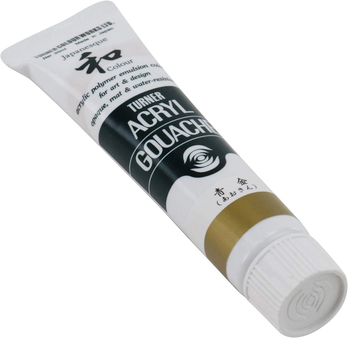 Turner Colour Works Acryl Gouache Artist Acrylic Paint - Single 20 ml Tube - Japanesque Blue Gold (Metallic)