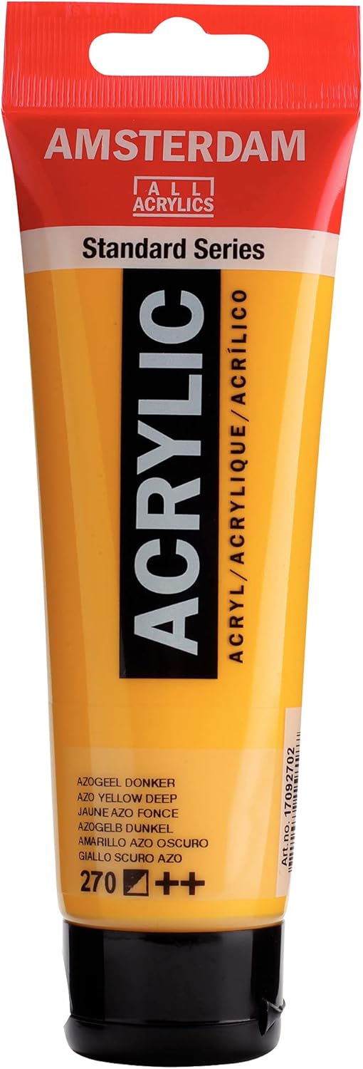 Amsterdam Standard Series Acrylic Tube 120ml Azo Yellow Deep 270 (17092702)