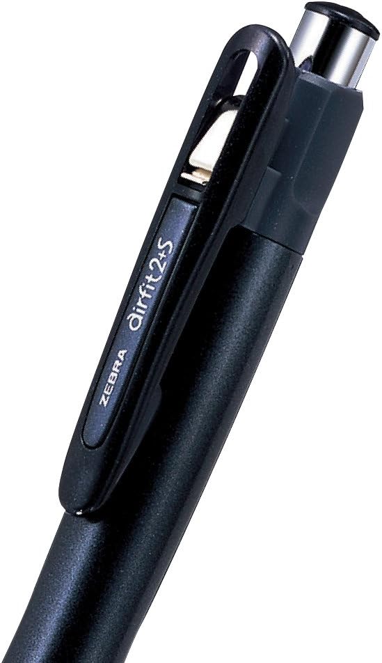 ZEBRA Air Fit 2 with S, 2 Color 0.7mm Ballpoint and 0.5mm Mechanical Pencil, Silver Body (P-SA9-S)
