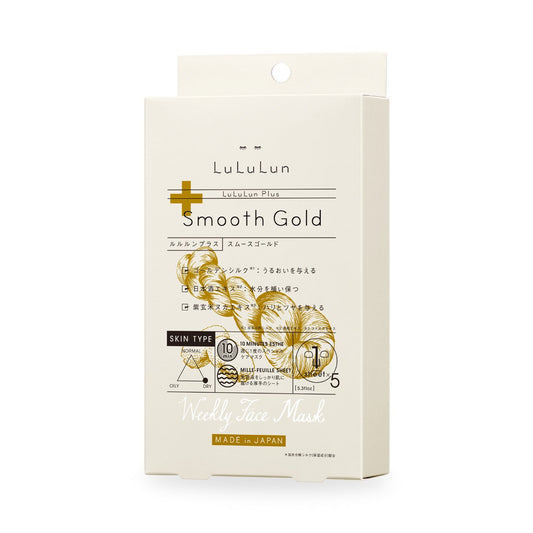Lululun Plus -Smooth Gold- Mask 30ml/1fl.oz x 5 Sheets