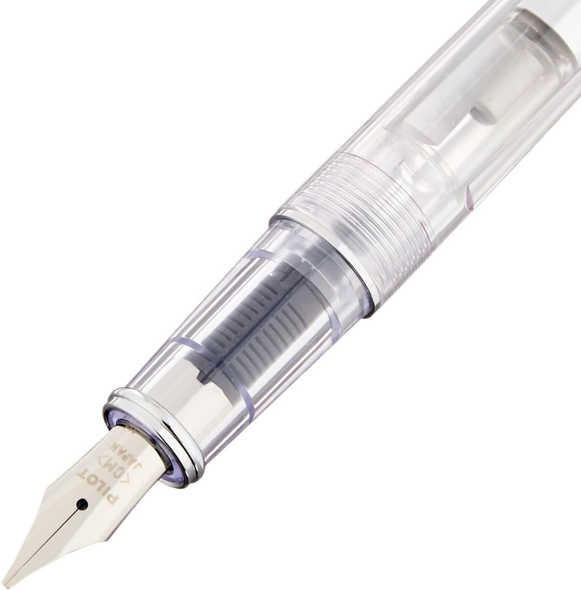 PILOT Prera Iro-Ai Calligraphy-Nib Fountain Pen, Transparent Red Body (FPRN-350R-TRCM)