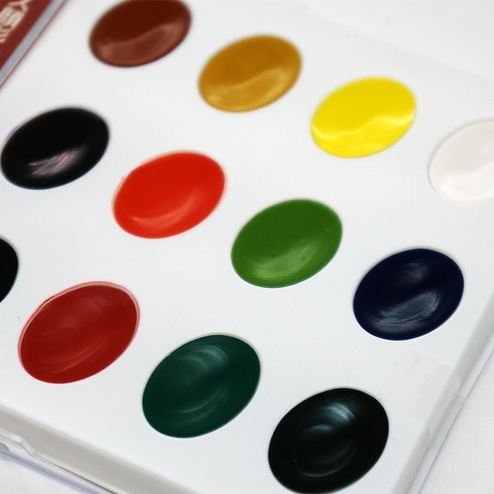Kuretake KG204-4 Face Color, 12-Color Palette