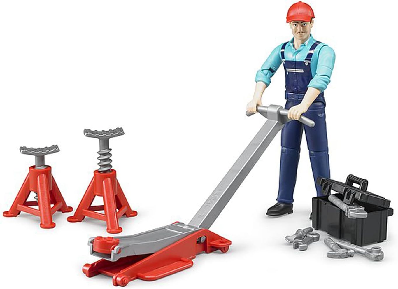Bruder bworld Man with Repair Shop Accessories