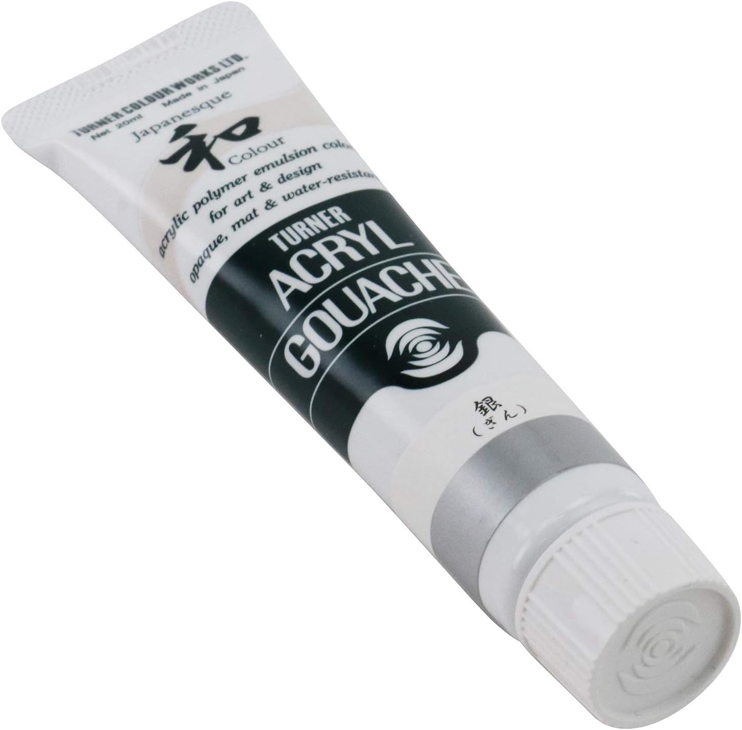 Turner Colour Works Acryl Gouache Artist Acrylic Paint - Single 20 ml Tube - Japanesque Silver (Metallic)