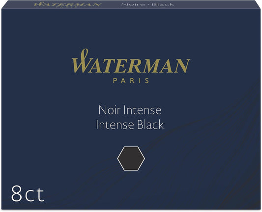 Waterman Large Standard Ink Cartridges Permanent Black